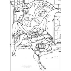 Раскраска: Фантастическая четверка (Супер герой) #76446 - Бесплатные раскраски для печати