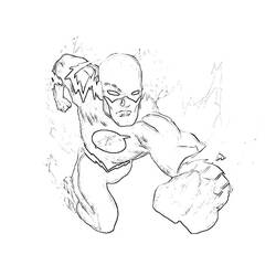 Раскраска: вспышка (Супер герой) #83352 - Бесплатные раскраски для печати