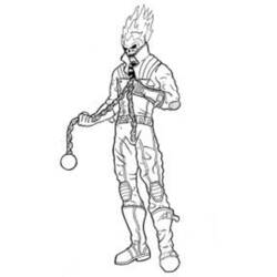 Раскраска: Ghost Rider (Супер герой) #82024 - Бесплатные раскраски для печати
