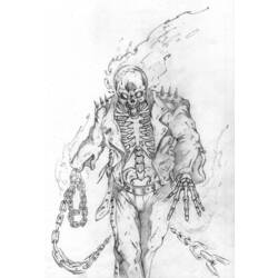 Раскраска: Ghost Rider (Супер герой) #82029 - Бесплатные раскраски для печати