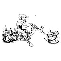 Раскраска: Ghost Rider (Супер герой) #82032 - Бесплатные раскраски для печати