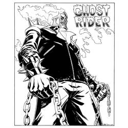 Раскраска: Ghost Rider (Супер герой) #82088 - Бесплатные раскраски для печати