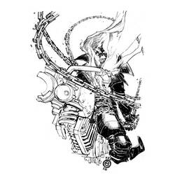 Раскраска: Ghost Rider (Супер герой) #82093 - Бесплатные раскраски для печати