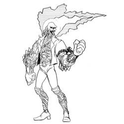 Раскраска: Ghost Rider (Супер герой) #82109 - Бесплатные раскраски для печати