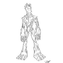 Раскраска: Хранители Галактики (Супер герой) #82457 - Бесплатные раскраски для печати