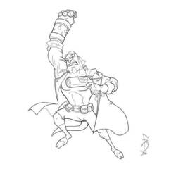 Раскраска: Hellboy (Супер герой) #78484 - Бесплатные раскраски для печати
