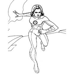 Раскраска: Женщина-невидимка (Супер герой) #83217 - Бесплатные раскраски для печати