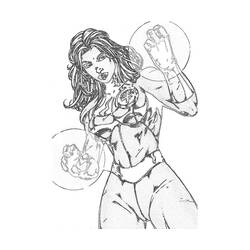 Раскраска: Женщина-невидимка (Супер герой) #83230 - Бесплатные раскраски для печати