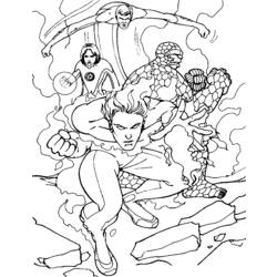 Раскраска: Женщина-невидимка (Супер герой) #83284 - Бесплатные раскраски для печати