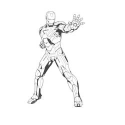 Раскраска: Железный Человек (Супер герой) #80522 - Бесплатные раскраски для печати