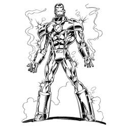 Раскраска: Железный Человек (Супер герой) #80523 - Бесплатные раскраски для печати