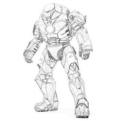 Раскраска: Железный Человек (Супер герой) #80531 - Бесплатные раскраски для печати