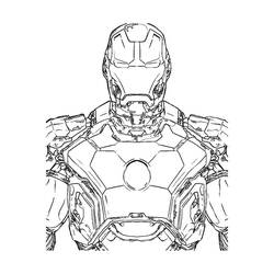 Раскраска: Железный Человек (Супер герой) #80536 - Бесплатные раскраски для печати