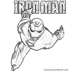 Раскраска: Железный Человек (Супер герой) #80543 - Бесплатные раскраски для печати