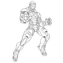 Раскраска: Железный Человек (Супер герой) #80591 - Бесплатные раскраски для печати