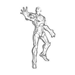 Раскраска: Железный Человек (Супер герой) #80603 - Бесплатные раскраски для печати
