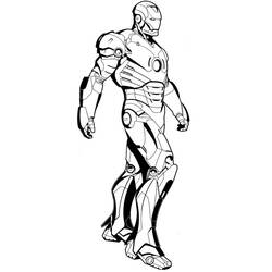 Раскраска: Железный Человек (Супер герой) #80608 - Бесплатные раскраски для печати
