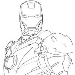 Раскраска: Железный Человек (Супер герой) #80649 - Бесплатные раскраски для печати