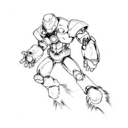 Раскраска: Железный Человек (Супер герой) #80672 - Бесплатные раскраски для печати