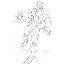 Раскраска: Железный Человек (Супер герой) #80695 - Бесплатные раскраски для печати