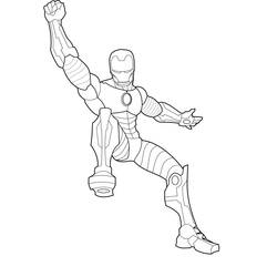 Раскраска: Железный Человек (Супер герой) #80700 - Бесплатные раскраски для печати