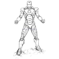 Раскраска: Железный Человек (Супер герой) #80701 - Бесплатные раскраски для печати