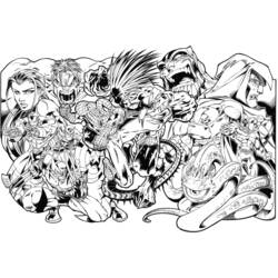 Раскраска: Marvel Superhero (Супер герой) #79593 - Бесплатные раскраски для печати