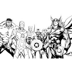 Раскраска: Marvel Superhero (Супер герой) #79857 - Бесплатные раскраски для печати