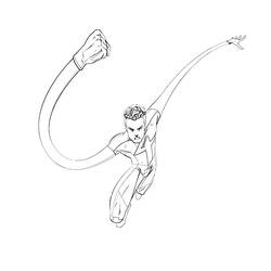 Раскраска: Мистер Фантастик (Супер герой) #84772 - Бесплатные раскраски для печати