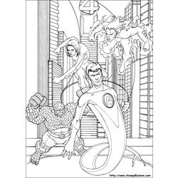 Раскраска: Мистер Фантастик (Супер герой) #84794 - Бесплатные раскраски для печати