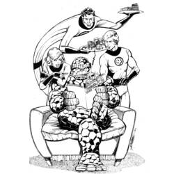 Раскраска: Мистер Фантастик (Супер герой) #84816 - Бесплатные раскраски для печати