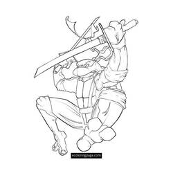 Раскраска: Черепашки ниндзя (Супер герой) #75458 - Бесплатные раскраски для печати