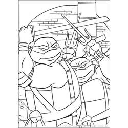 Раскраска: Черепашки ниндзя (Супер герой) #75462 - Бесплатные раскраски для печати