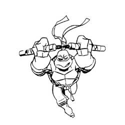 Раскраска: Черепашки ниндзя (Супер герой) #75525 - Бесплатные раскраски для печати