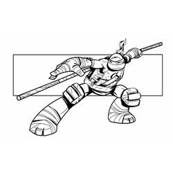 Раскраска: Черепашки ниндзя (Супер герой) #75547 - Бесплатные раскраски для печати