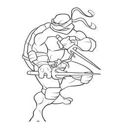 Раскраска: Черепашки ниндзя (Супер герой) #75603 - Бесплатные раскраски для печати