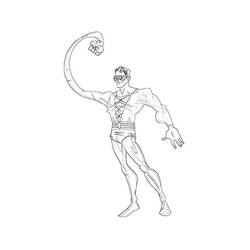 Раскраска: Пластик человек (Супер герой) #83420 - Бесплатные раскраски для печати