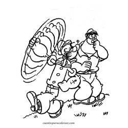 Раскраска: Popeye (Супер герой) #84719 - Бесплатные раскраски для печати