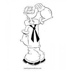 Раскраска: Popeye (Супер герой) #84722 - Бесплатные раскраски для печати