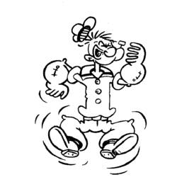 Раскраска: Popeye (Супер герой) #84733 - Бесплатные раскраски для печати