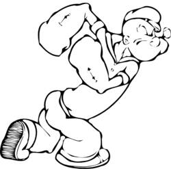 Раскраска: Popeye (Супер герой) #84740 - Бесплатные раскраски для печати