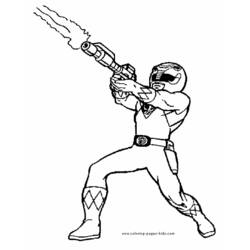 Раскраска: Могучие Рейнджеры (Супер герой) #50005 - Бесплатные раскраски для печати