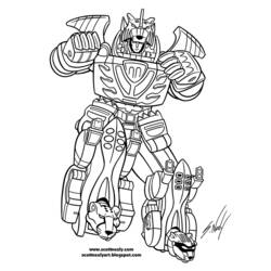 Раскраска: Могучие Рейнджеры (Супер герой) #50022 - Бесплатные раскраски для печати