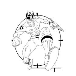 Раскраска: Могучие Рейнджеры (Супер герой) #50023 - Бесплатные раскраски для печати