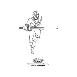 Раскраска: Могучие Рейнджеры (Супер герой) #50048 - Бесплатные раскраски для печати