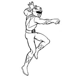 Раскраска: Могучие Рейнджеры (Супер герой) #50060 - Бесплатные раскраски для печати