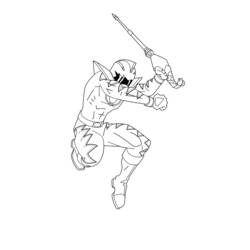 Раскраска: Могучие Рейнджеры (Супер герой) #50064 - Бесплатные раскраски для печати