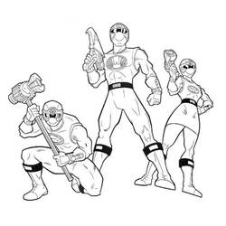 Раскраска: Могучие Рейнджеры (Супер герой) #50065 - Бесплатные раскраски для печати