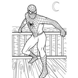 Раскраска: человек-паук (Супер герой) #78643 - Бесплатные раскраски для печати