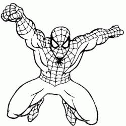 Раскраска: человек-паук (Супер герой) #78649 - Бесплатные раскраски для печати